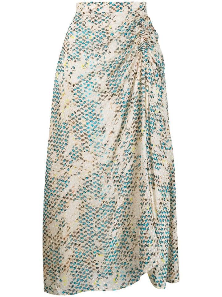 Lala Berlin Kufiya Snake Skirt - Neutrals