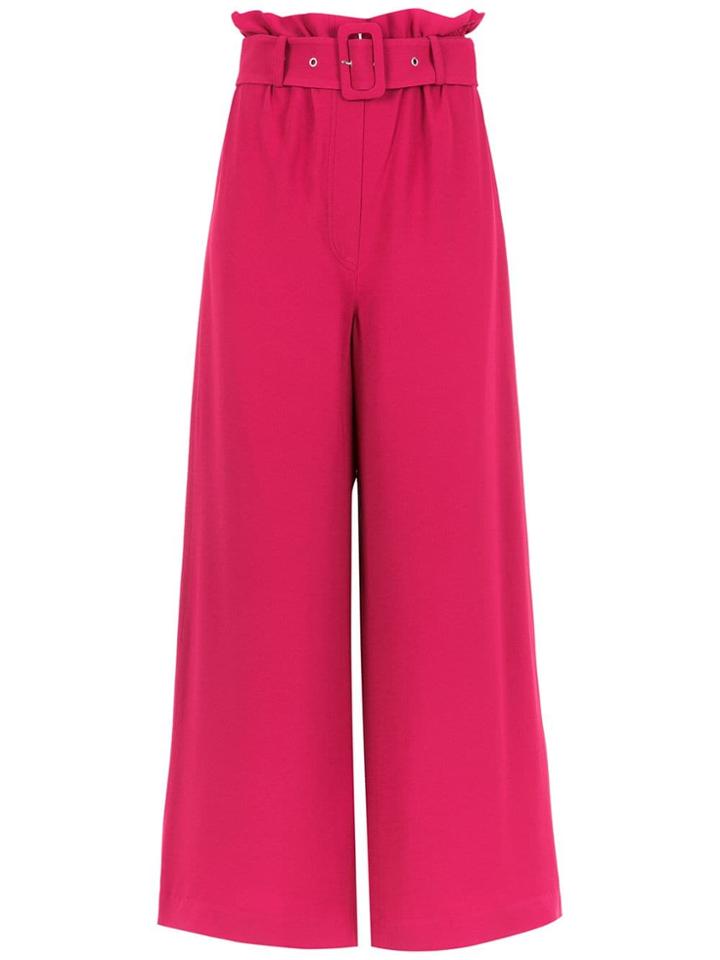 Nk Belted Cropped Pants - Pink