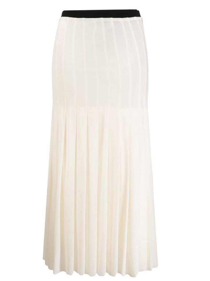 Jil Sander High Waist Pleated Skirt - Neutrals