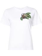 Oscar De La Renta Lemur Embroidered T-shirt - White