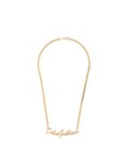 Dolce & Gabbana Logo Plaque Necklace - Gold