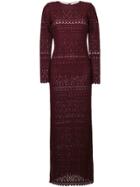 Alice+olivia Long Lace Dress - Red