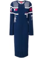 Tommy Hilfiger Ribbed Panel Dress - Blue