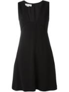 Stella Mccartney Plunging Neck Dress, Women's, Size: 40, Black, Viscose/acetate/spandex/elastane/cotton