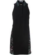 Versace Collection A-line Polo Shirt Dress, Women's, Size: 40, Black, Polyester/viscose