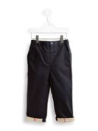 Burberry Kids - Check Cuff Chino Trousers - Kids - Cotton - 9 Mth, Blue