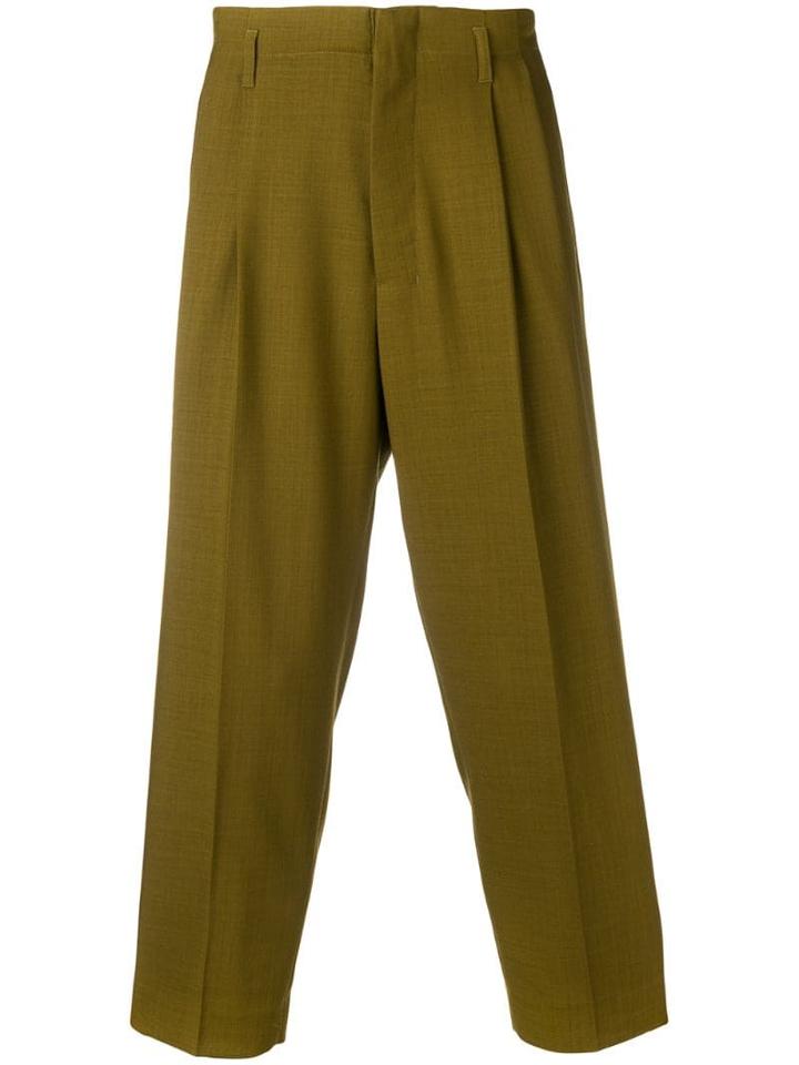 Ami Paris Pleated Trousers - Green