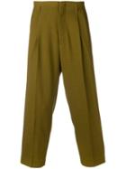 Ami Paris Pleated Trousers - Green