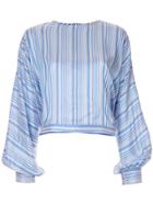 Nina Ricci Striped Print Blouse - Blue