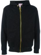 Palm Angels Maxi Puller Lurex Zipped Hoodie