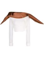 Rick Owens Scarf Cropped Top - Neutrals