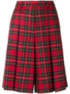 R13 Tartan Knee-length Shorts - Red