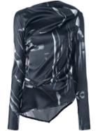 Ann Demeulemeester 'raso' Blouse, Women's, Size: 36, Black, Silk/spandex/elastane