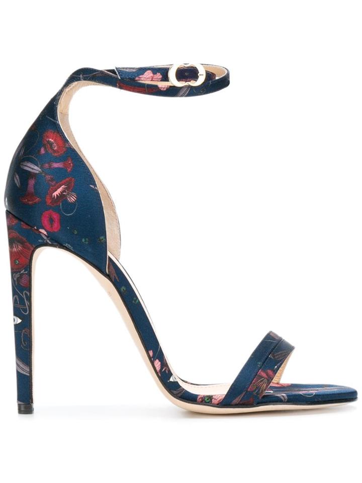 Chloe Gosselin Printed Sandals - Blue