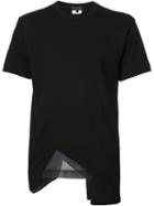 Comme Des Garçons Homme Plus Cut Out Mesh T-shirt, Men's, Size: L, Black, Cotton/polyester