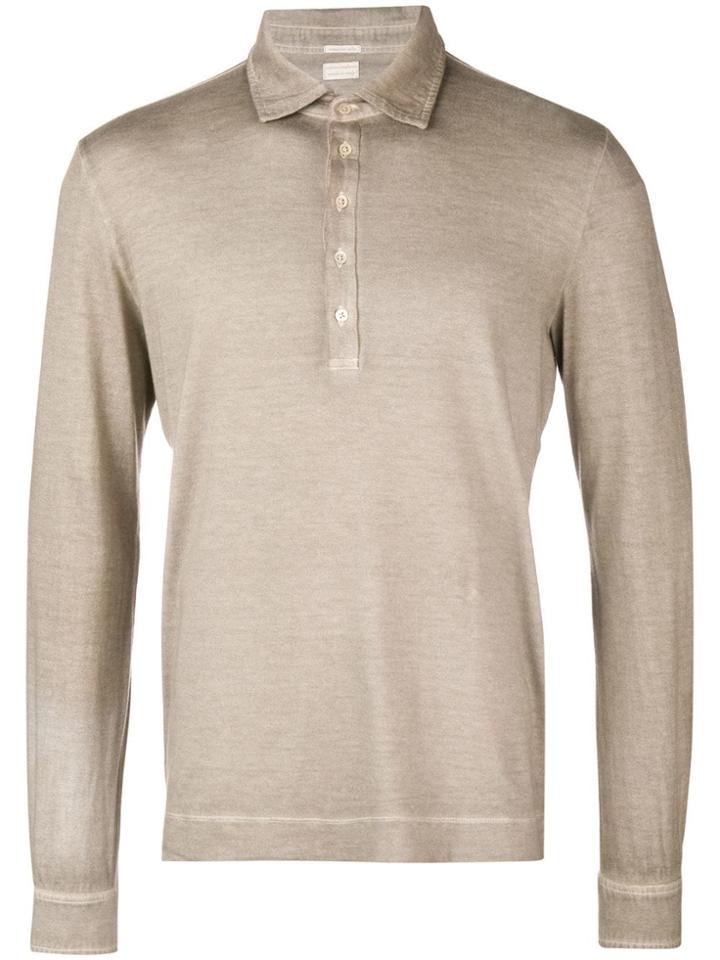 Massimo Alba Longsleeved Polo Shirt - Neutrals