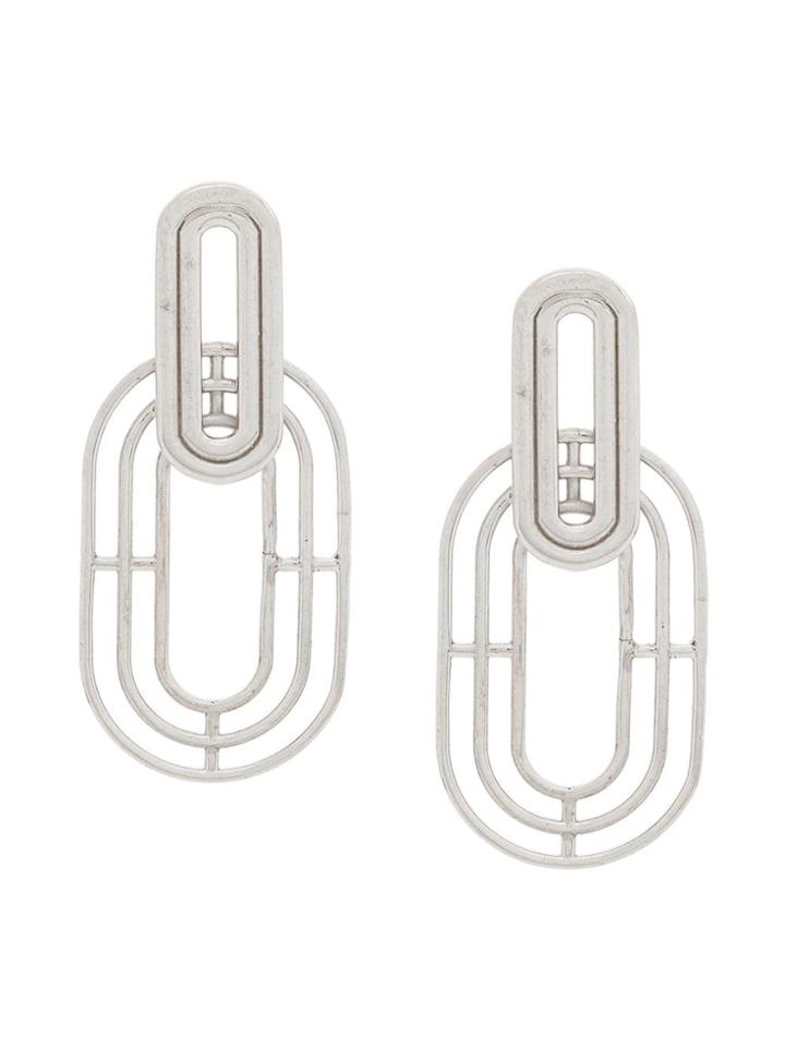 Charlotte Valkeniers Meta Earrings - Silver