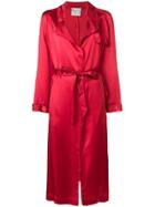 Forte Forte Belted Coat - Red