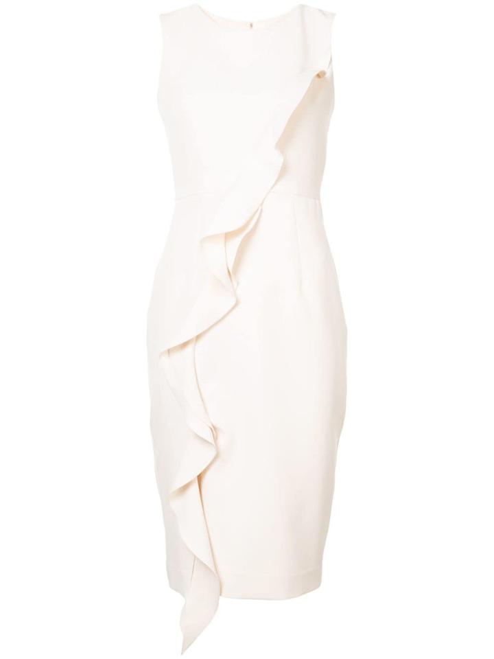 Milly Frill Trim Dress - Neutrals