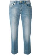 Michael Michael Kors - Stonewashed Cropped Jeans - Women - Cotton/spandex/elastane - 6, Blue, Cotton/spandex/elastane