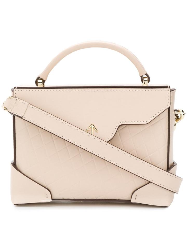 Manu Atelier Micro Bold Shoulder Bag - Neutrals
