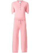 Barrie Cashmere Jumpsuit - Pink & Purple