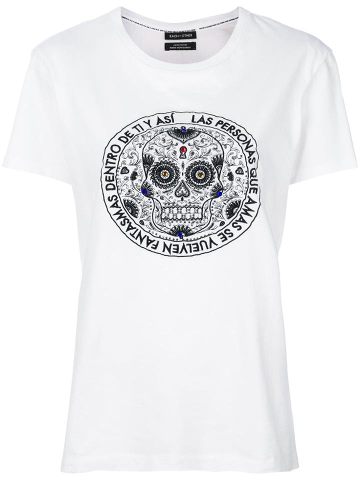 Each X Other Patch Print T-shirt - White