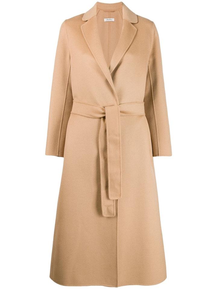 's Max Mara Belted Duster Coat - Brown