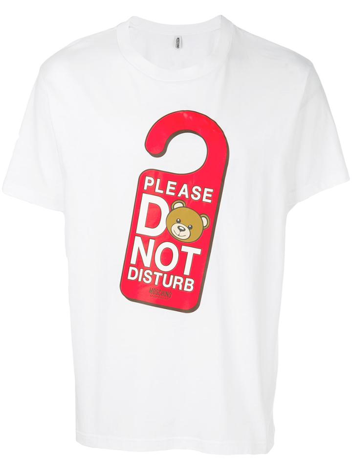 Moschino Do Not Disturb T-shirt - White