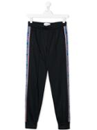 Alberta Ferretti Kids Side Logo Track Pants - Blue