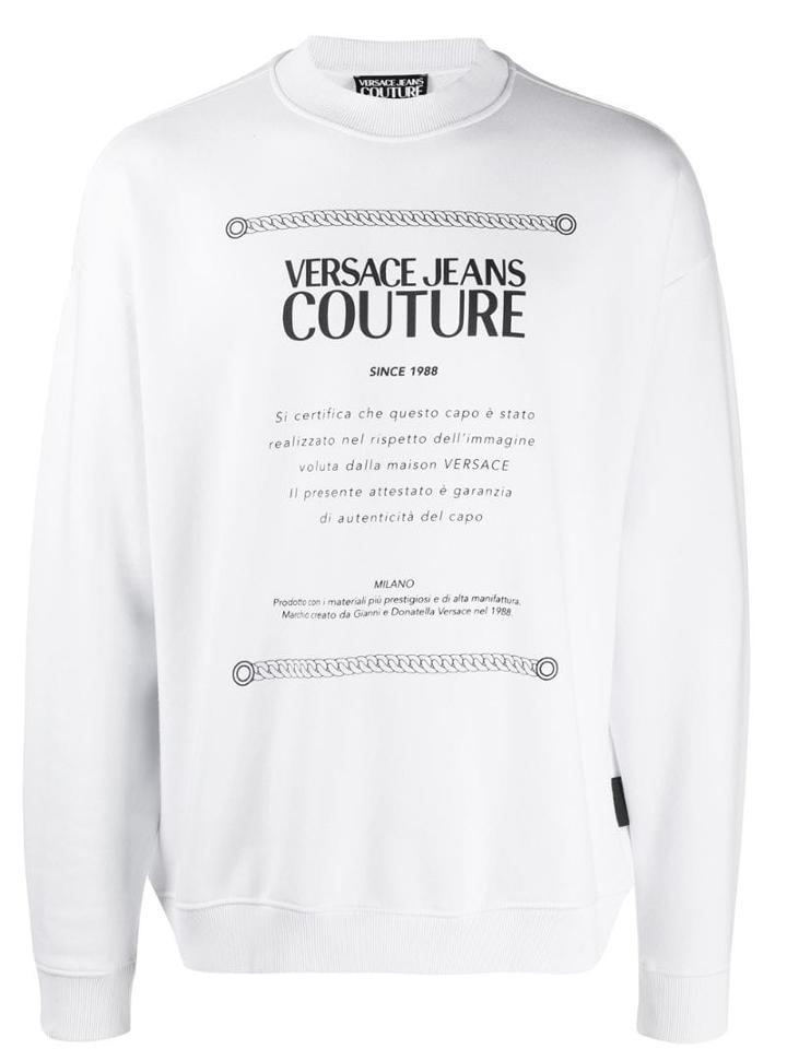 Versace Jeans Couture Logo Pullover - White