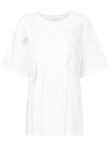 Ikumi Embroidered Oversized T-shirt - White