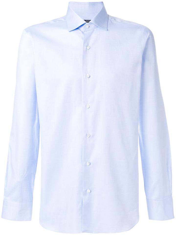Barba Classic Button Shirt - Blue