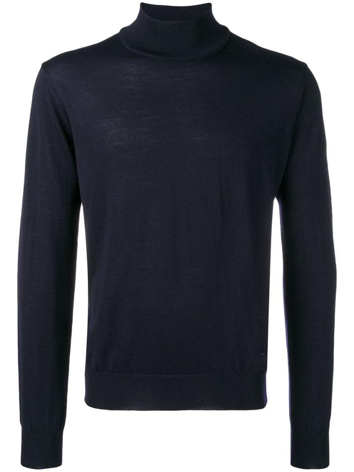 Corneliani Turtleneck Sweater - Blue