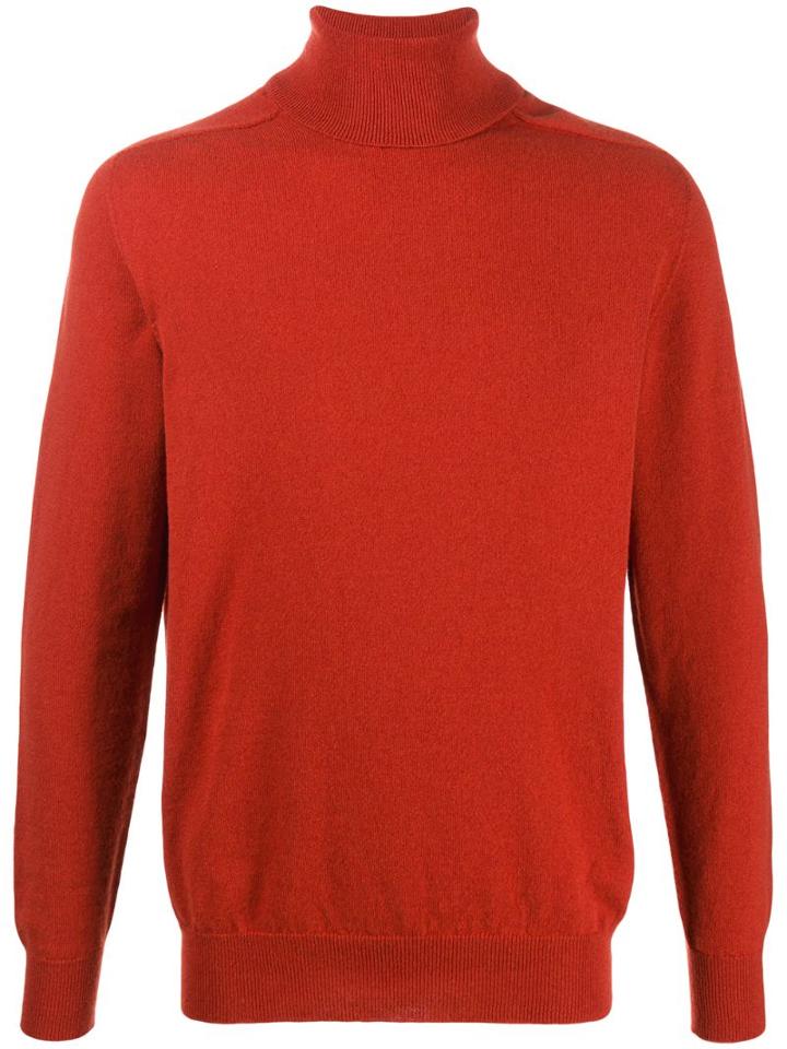 Drumohr Roll-neck Sweater - Red