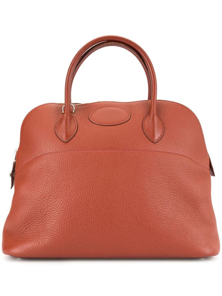 Hermès Vintage Bolide 35 Traurillon Clemence Hand Bag - Brown
