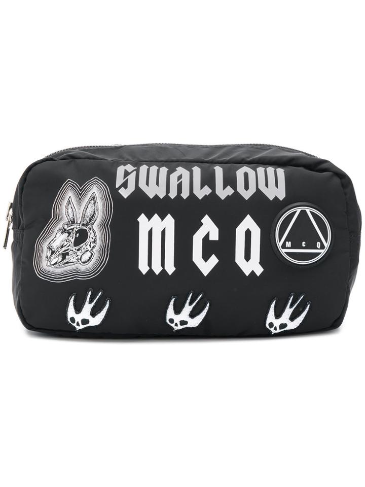 Mcq Alexander Mcqueen Printed Wash Bag - Black