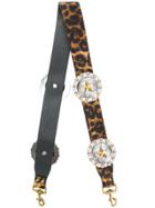 Kate Cate Leopard Print Star Embellished Bag Strap - Multicolour