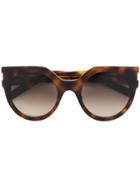 Saint Laurent Eyewear Round Framed Sunglasses - Brown