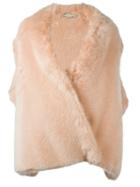 Stella Mccartney 'fur Free Fur Alexis' Waistcoat, Women's, Size: 40, Nude/neutrals, Modacrylic/polyester