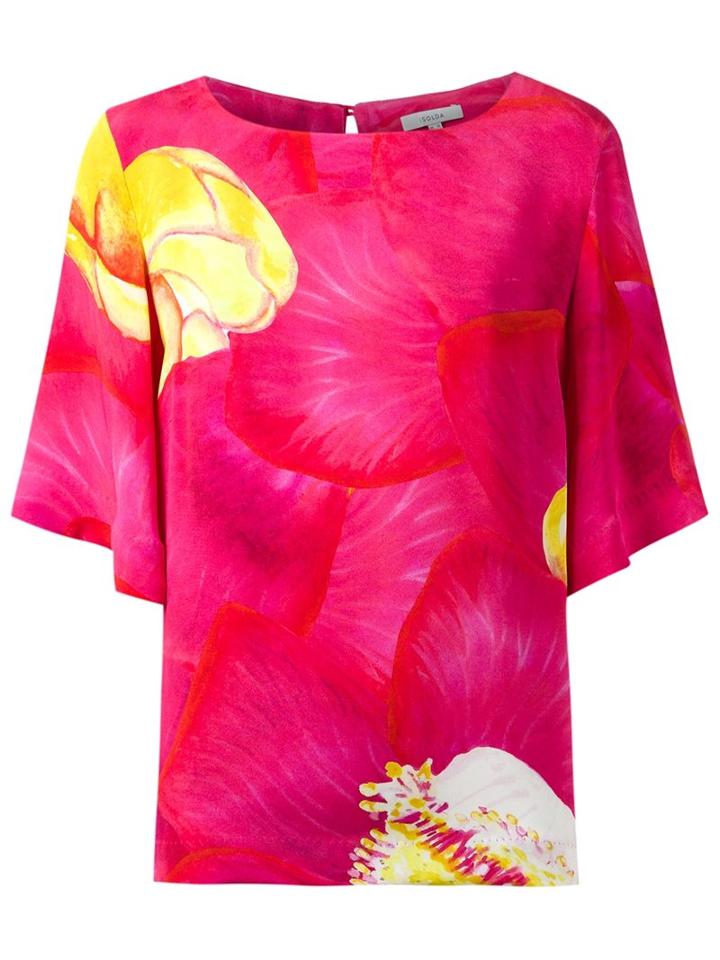 Isolda Silk Floral Print Blouse