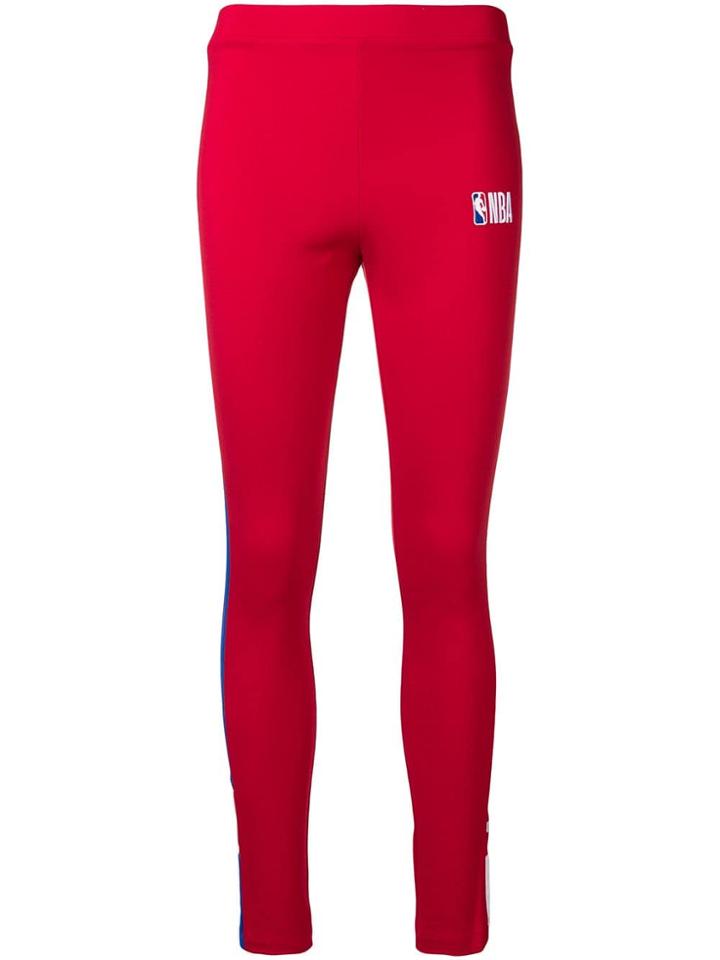 Marcelo Burlon County Of Milan Side Stripes Leggings - Red