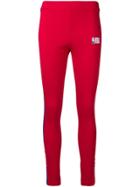 Marcelo Burlon County Of Milan Side Stripes Leggings - Red