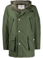 Woolrich Hooded Puffer Jacket - Green