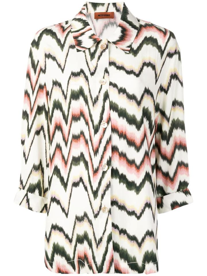 Missoni Printed Oversized Shirt - Neutrals