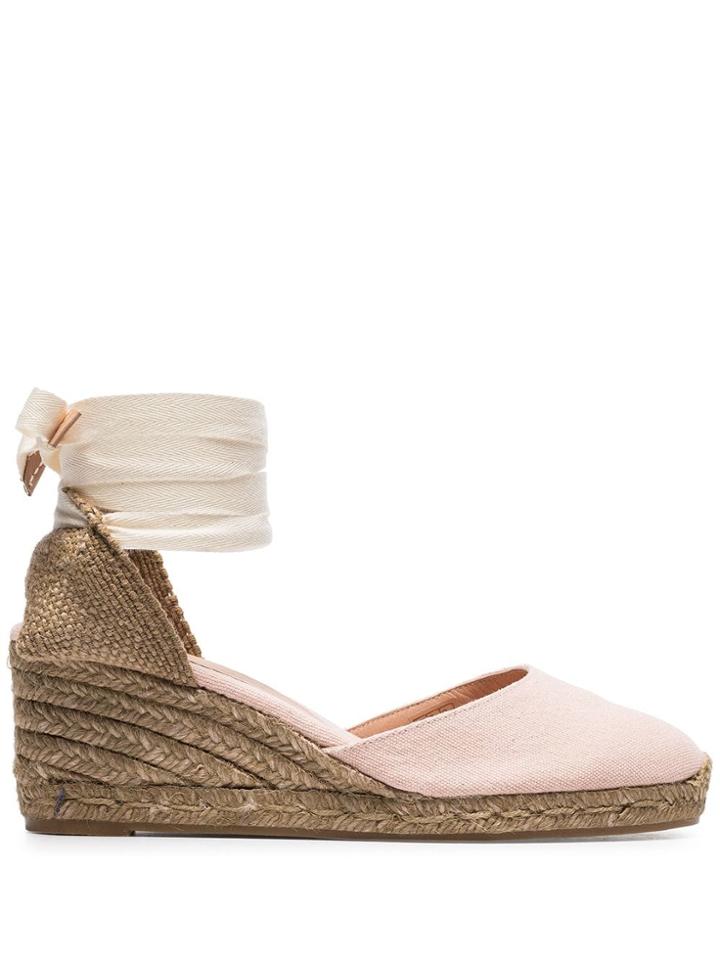 Castañer 60 Carina Espadrille Wedges - Pink