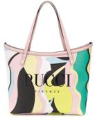 Emilio Pucci Logo Print Tote Bag - Neutrals