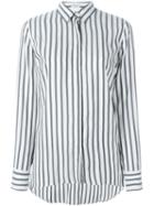 Brunello Cucinelli Striped Shirt, Women's, Size: Xs, White, Silk