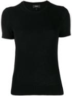 Theory Short-sleeved Cashmere Top - Black