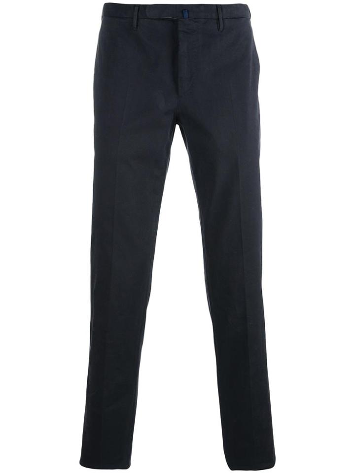 Incotex Slim Fit Chino Trousers - Blue
